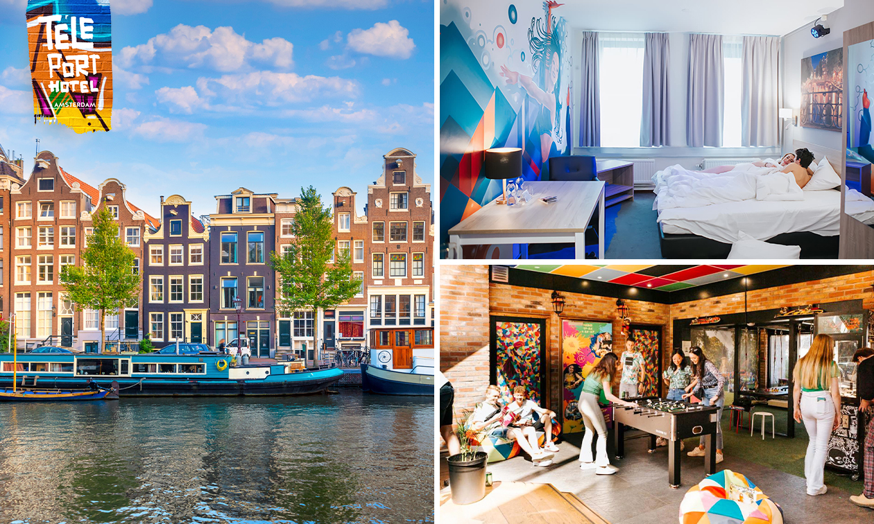 Übernachtung für 2 oder 4 Personen + Parkplatz in Amsterdam