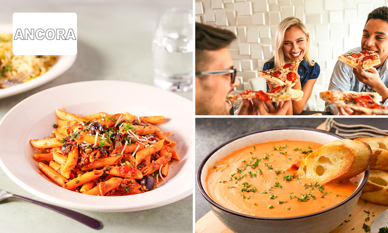 3-gangen keuzediner + brood en kruidenboter vooraf bij Ancora