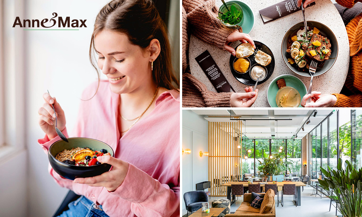 Uitgebreide ontbijtplank bij Anne&Max Breda Wilhelminastraat