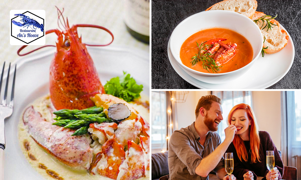 4-gangen kreeftendiner + amuse bij An's Hoeve