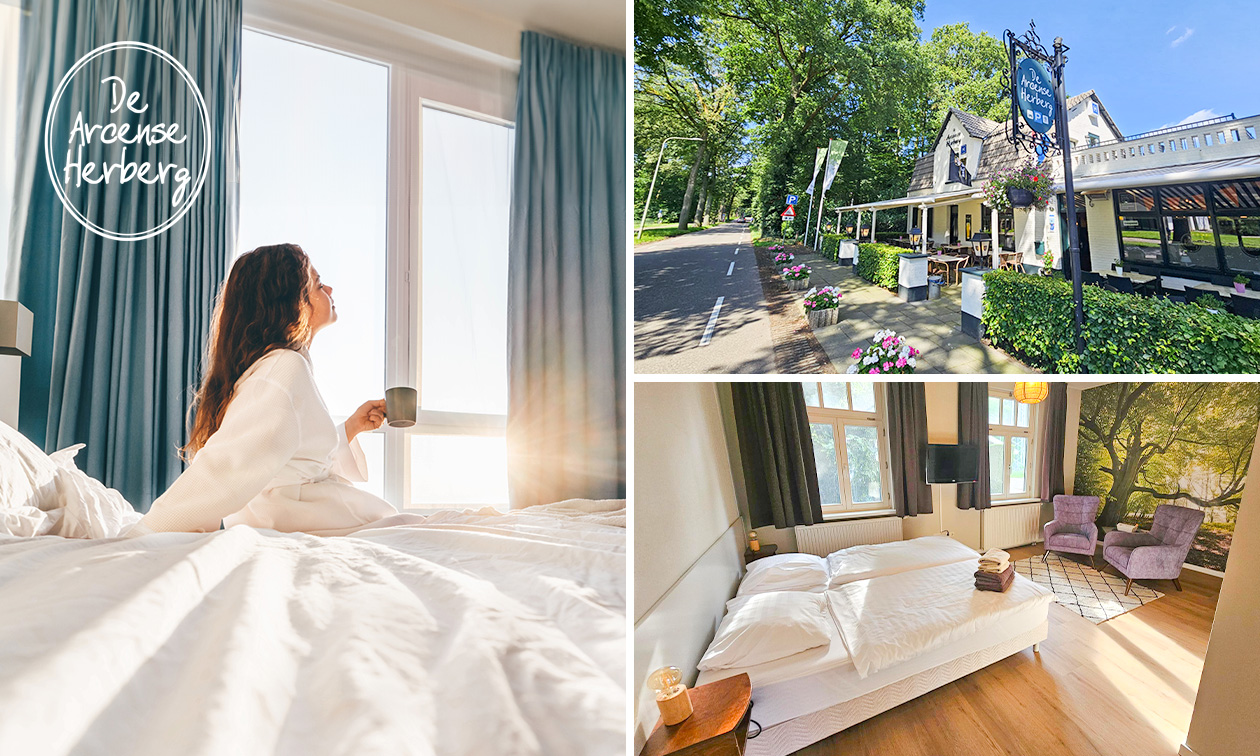 Übernachtung(en) für 2 + Frühstück + Willkommensgetränk + opt. Menü in Arcen