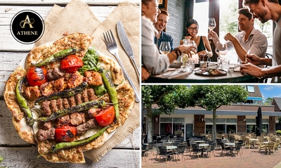 Grieks 3-gangen keuzediner bij Athene Grieks Restaurant-Brasserie