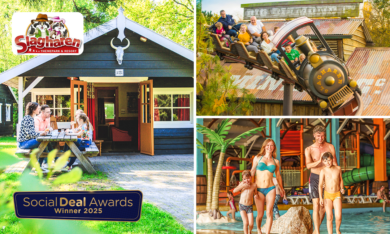 2, 3 oder 4 Übernachtungen für 2 - 6 Pers. + Eintritt Slagharen + Wasserpark Aqua Mexicana