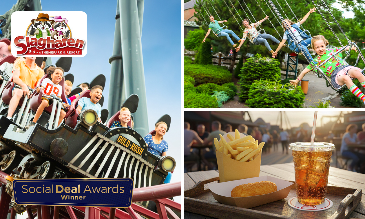 Eintritt für den Freizeitpark Slagharen + Snack + Pommes + Getränk