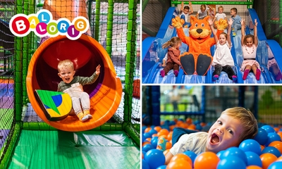 Entree voor indoor kinderspeelparadijs Ballorig