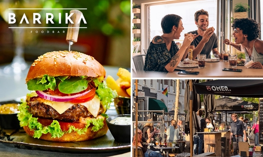 3-gangen keuzediner + koffie/thee bij BARRIKA Foodbar