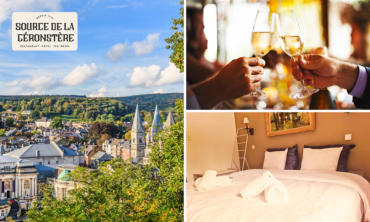 Übernachtung für 2 + Willkommensgetränk + Glas Sekt in der Nähe von Spa