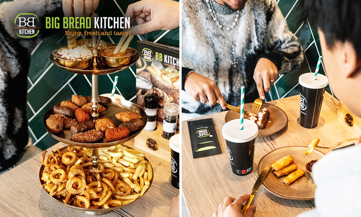 High friet (1,5 uur) met onbeperkt friet bij Big Bread Kitchen Schijndel High friet (1,5 uur) met onbeperkt friet bij Big Bread Kitchen Schijndel