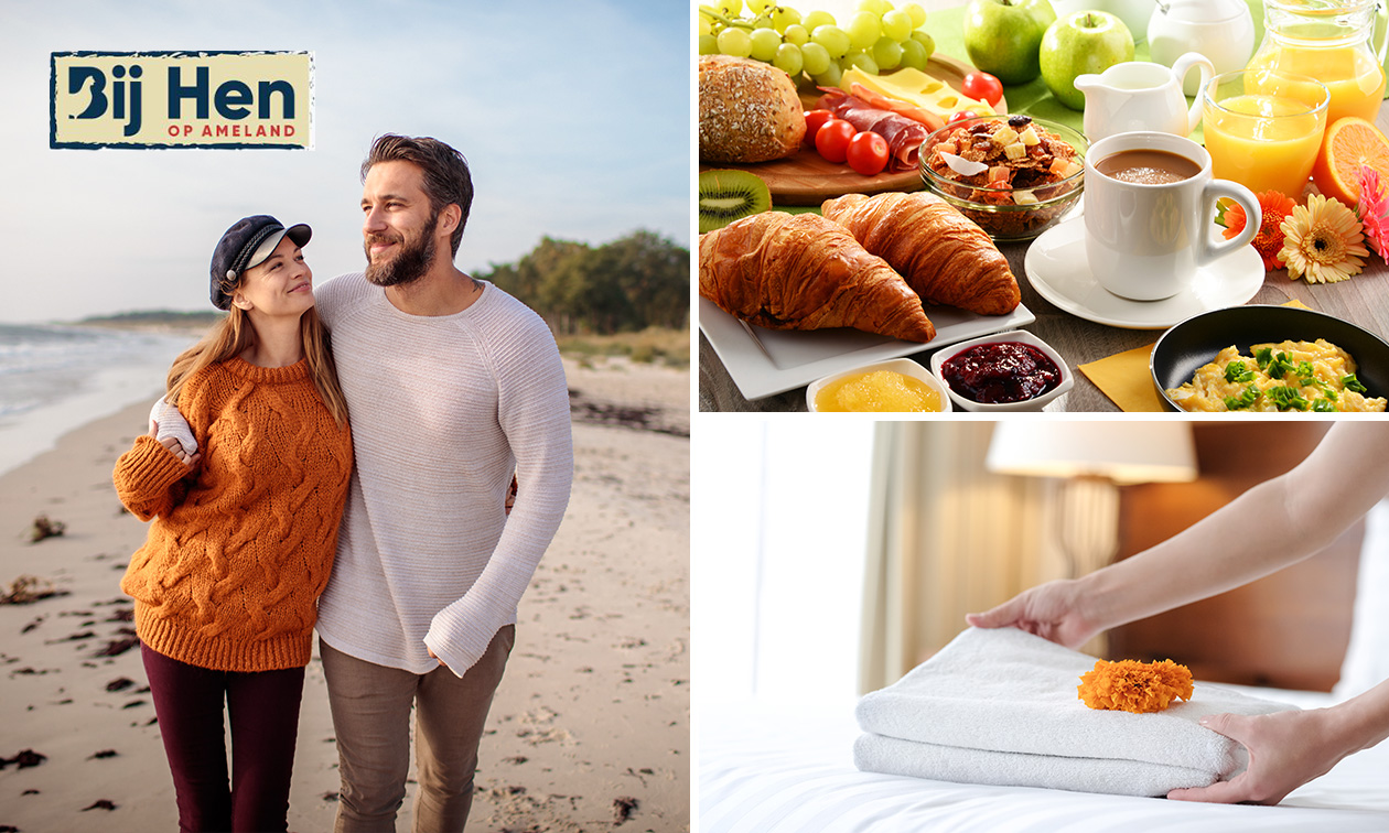 Übernachtung(en) für 2 + Frühstück + Late Check-out auf Ameland
