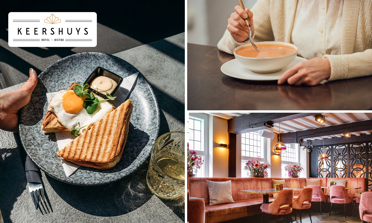 2-gangen keuzelunch bij Bistro 't Keershuys