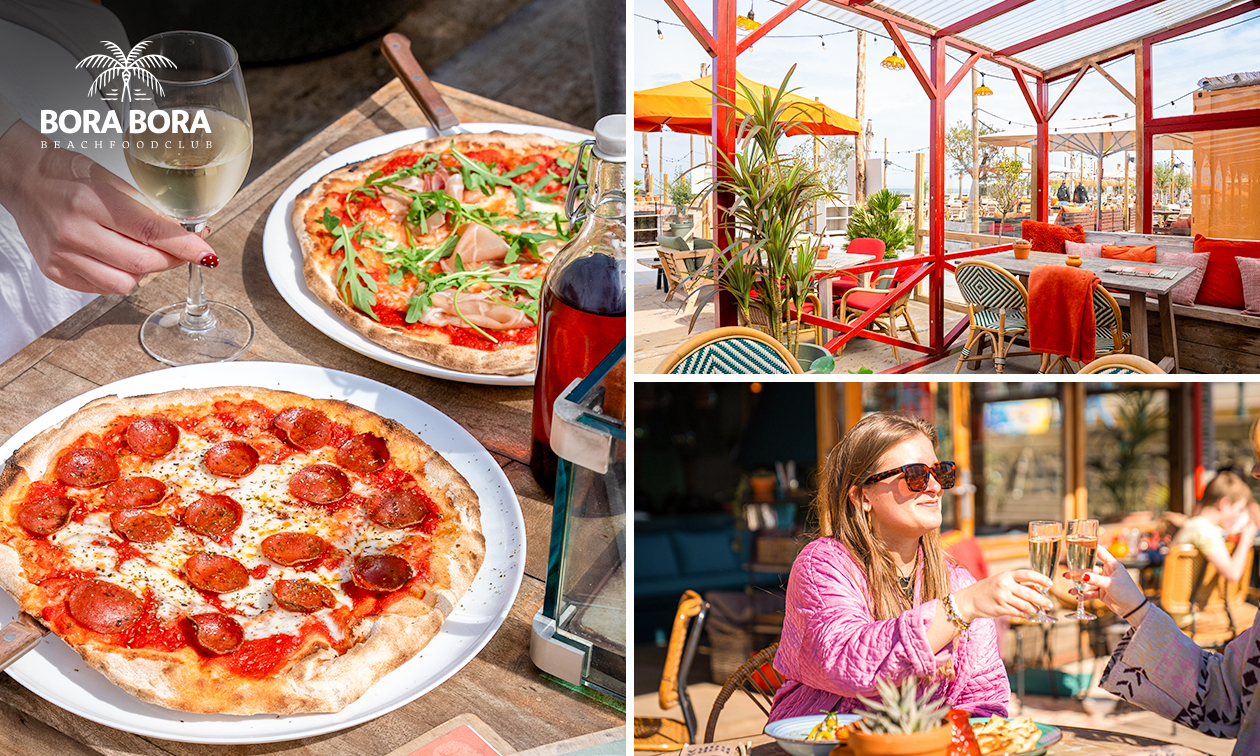 Pizza naar keuze bij Bora Bora Beachfoodclub