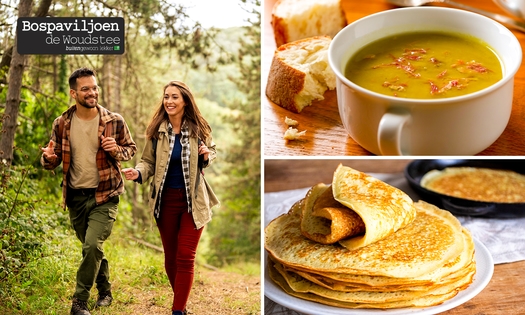 Wandelarrangement incl. warme drank + apfelstrudel + 2-gangenlunch