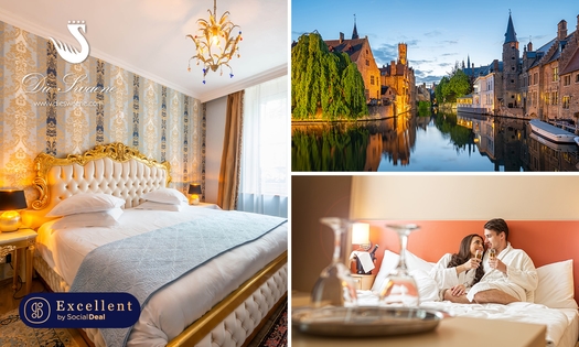 Nuit pour 2 + petit-déjeuner + check-out tardif + wellness à Bruges