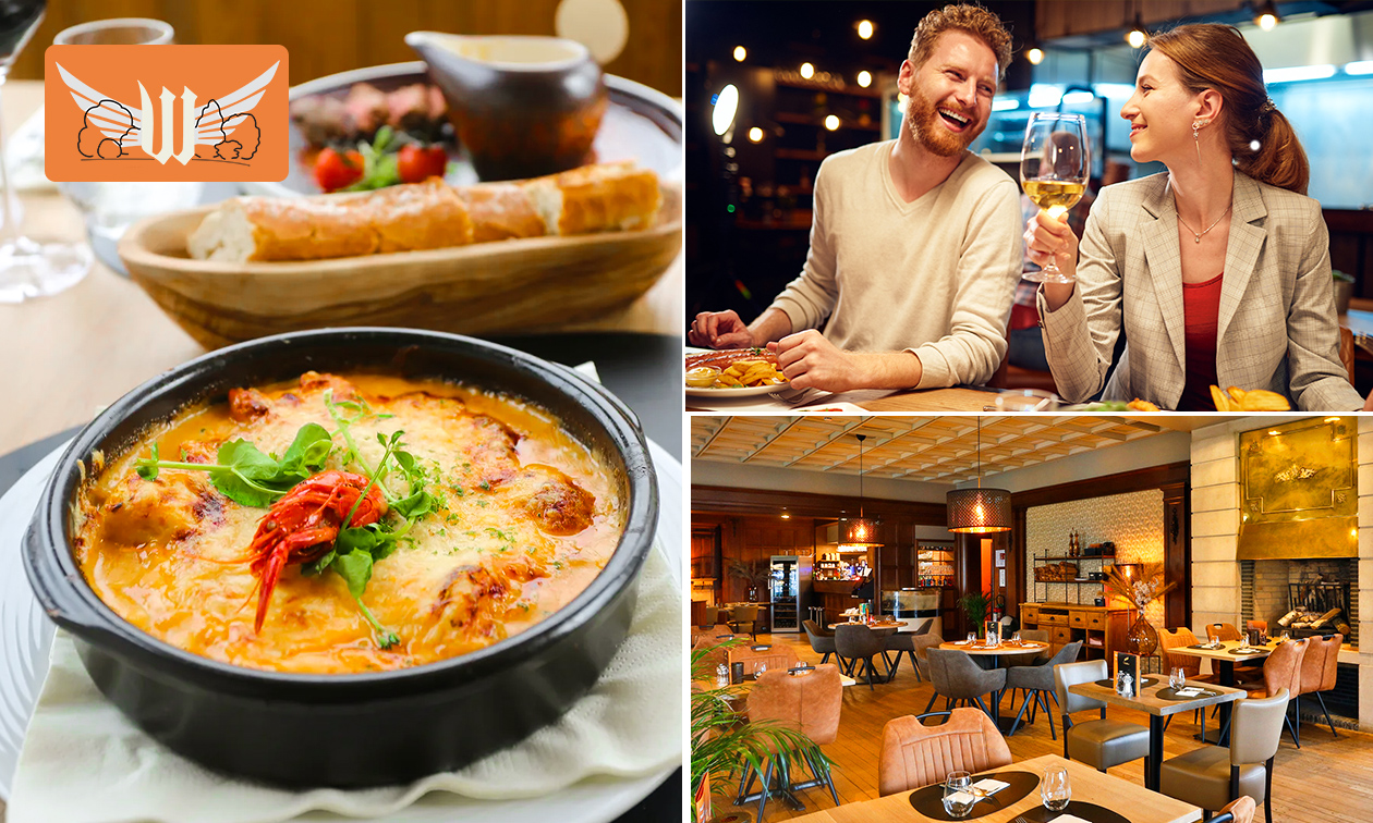 Lunch en 2 services, dîner en 3 services au choix ou ribs à volonté à la Brasserie Waalborre