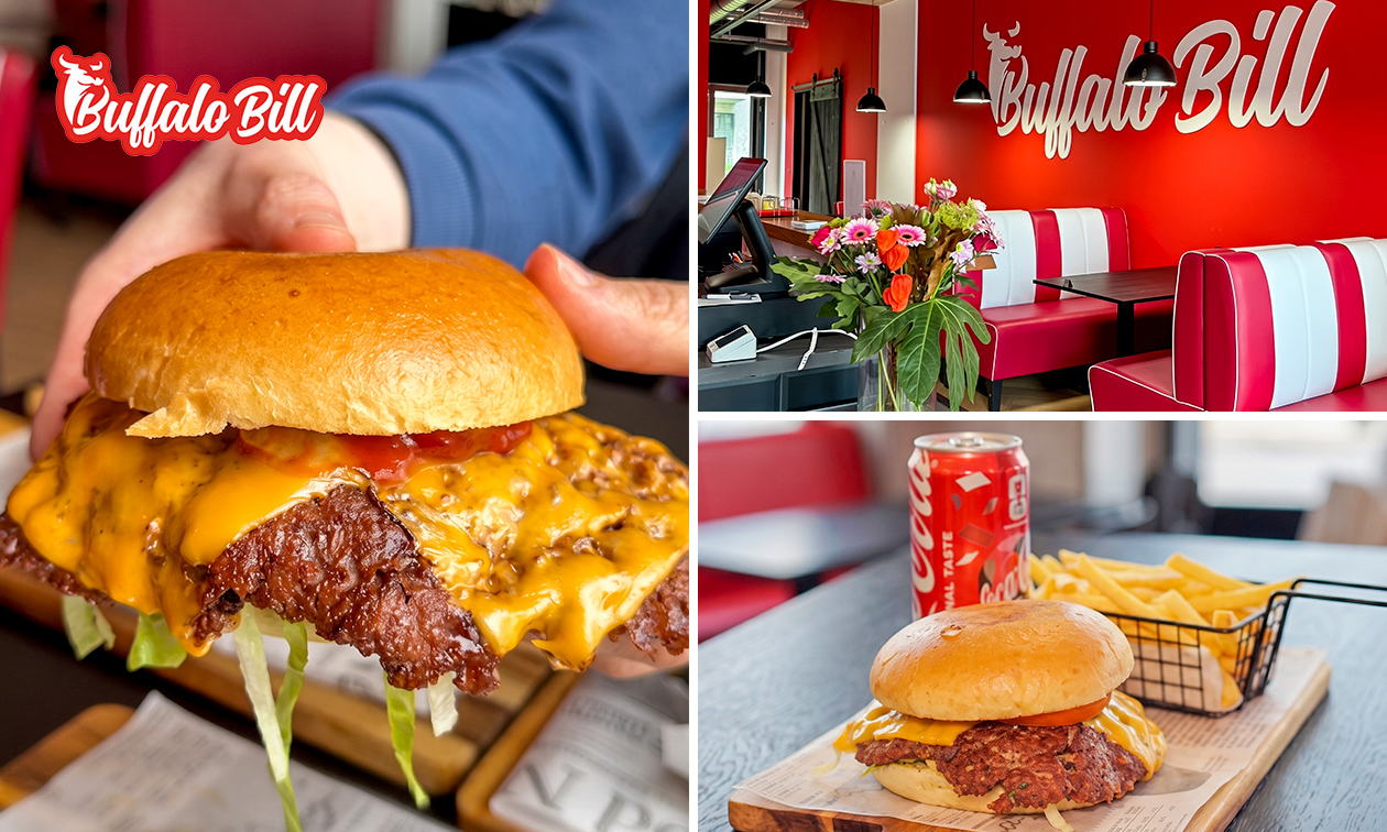 Burger + friet + frisdrank voor afhaal of dine-in