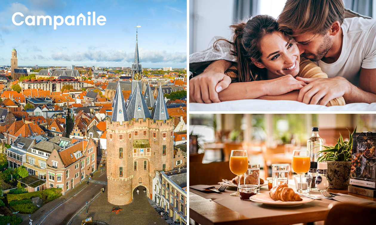 Übernachtung für 2 + Frühstück + Häppchen in Zwolle