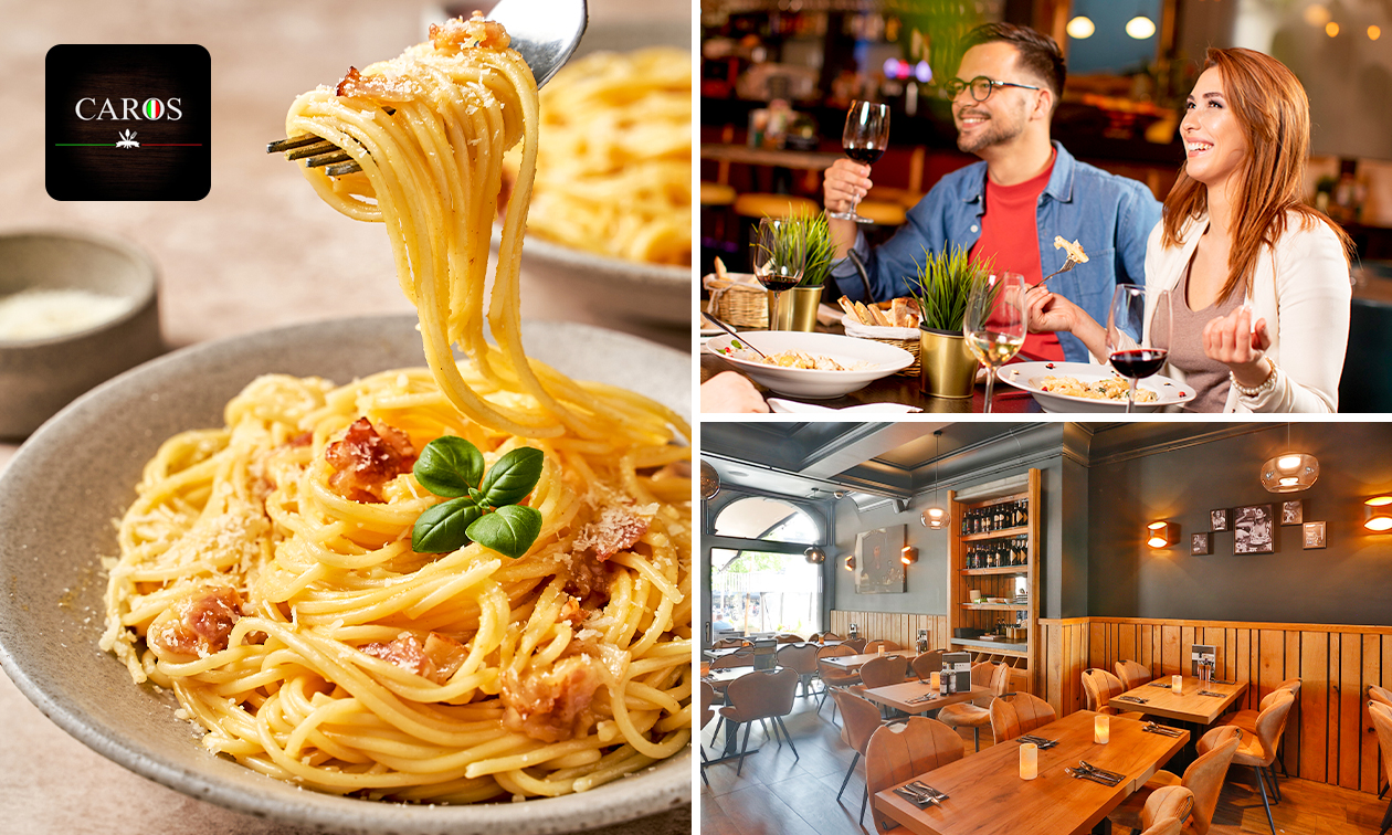 2- of 3-gangen keuzelunch of -diner bij Caro's