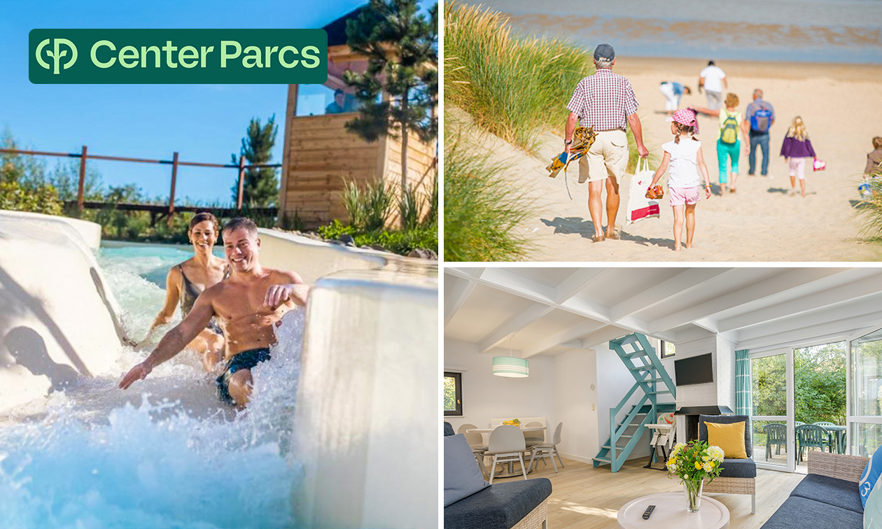 3 oder 4 Übernachtungen für 2 bis 5 im Center Parcs