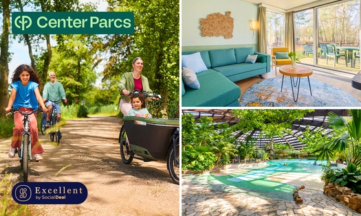 Übernachtungen für 4 bis 8 Personen bei Center Parcs
