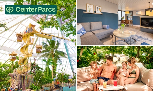 2, 3 of 4 overnachtingen voor 4 tot 6 in Center Parcs De Vossemeren