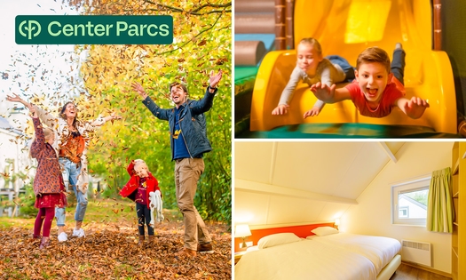 3, 4 oder 7 Übernachtungen für 2 bis 6 Personen bei Center Parcs