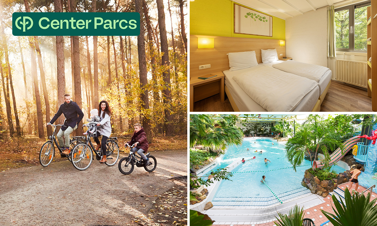 2, 3 oder 4 Übernachtungen für 4 bis 6 Personen im Center Parcs