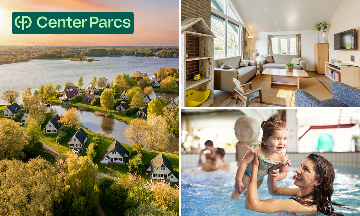 Wochenende oder Wochenmitte für 2 bis 6 Pers. in Center Parcs Parc Sandur