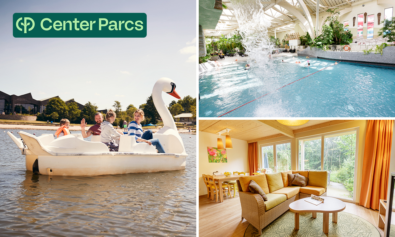 3, 4 oder 7 Übernachtungen (4 Personen) bei Center Parcs 3, 4 oder 7 Übernachtungen (4 Personen) bei Center Parcs