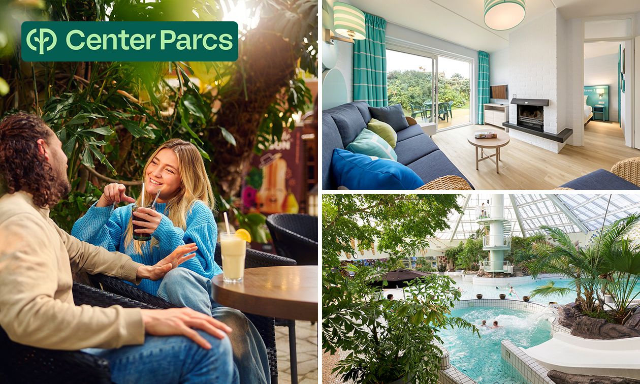 2, 3 oder 4 Übernachtungen für 4 bis 6 Personen im Center Parcs Zandvoort