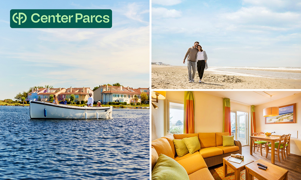 2, 3 oder 4 Übernachtungen für 2 bis 4 Personen bei Center Parcs Port Zélande