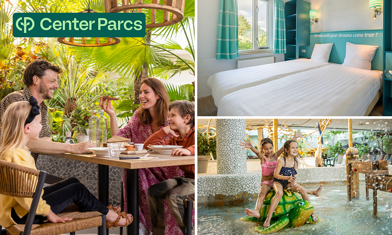 3, 4 oder 7 Übernachtungen für 2 bis 4 Personen im Center Parcs Zandvoort