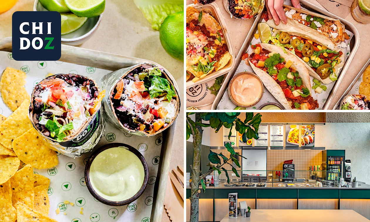 Burrito + drankje bij Chidóz in Den Haag