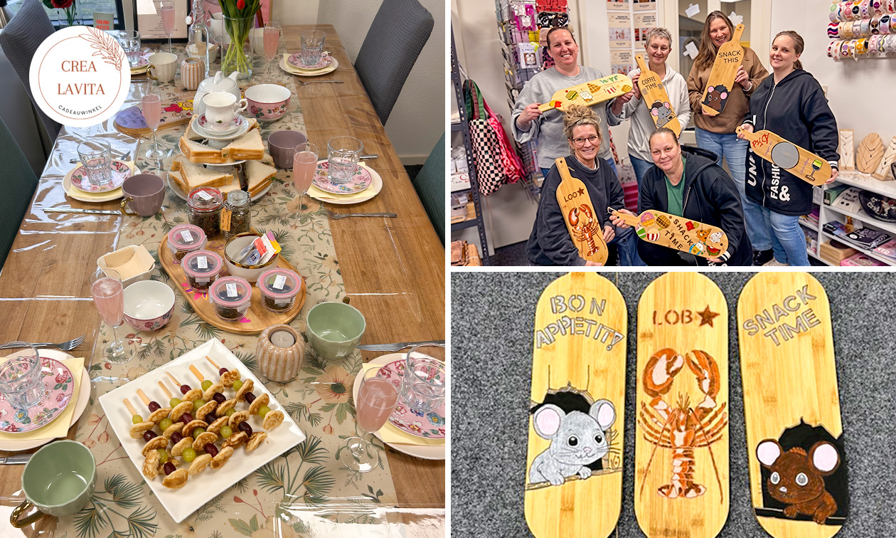 Creatieve workshop naar keuze + evt. high tea of mocktails