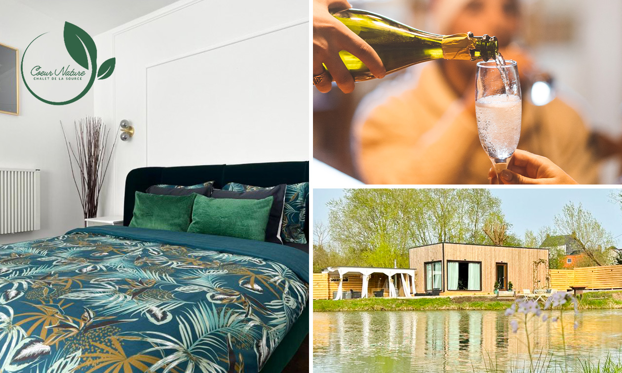 Übernachtung für 2 + Flasche Sekt + Wellness in Sambreville