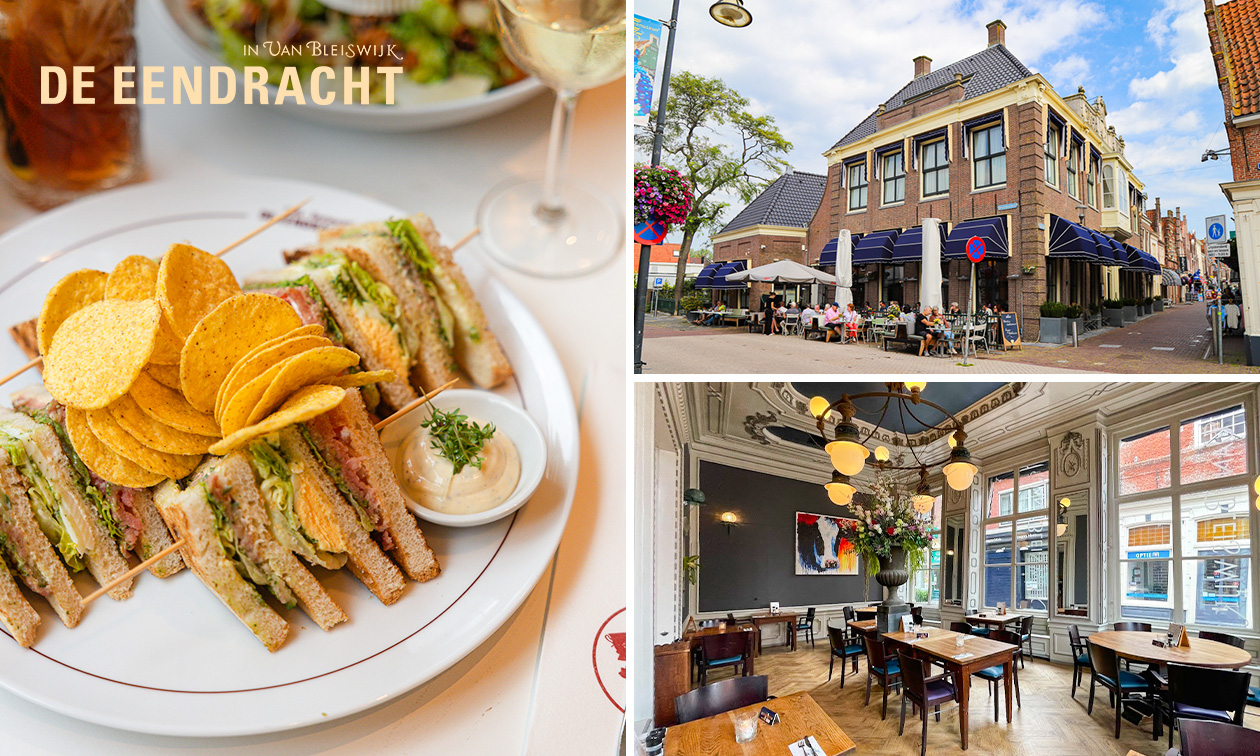 Clubsandwich naar keuze in het centrum van Enkhuizen