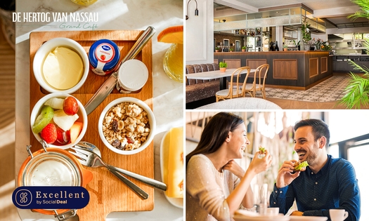 Ontbijtplank of 2-gangenlunch in Baarle-Nassau