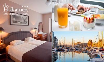 Übernachtung für 2 Personen + Frühstück + Sekt + Late Check-out in Ostende