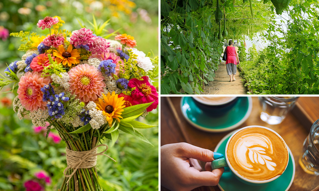 XL-plukboeket + kop koffie of thee