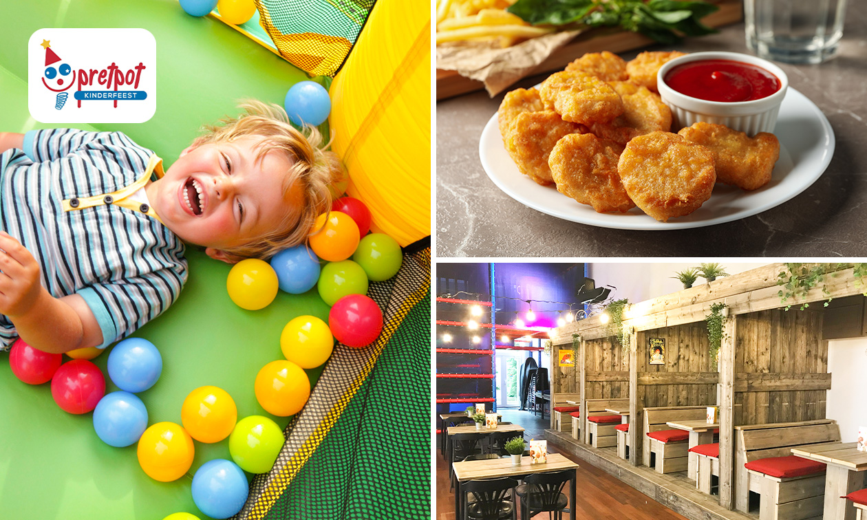 Entree binnenspeeltuin + evt. warm kindergerecht bij De Pretpot
