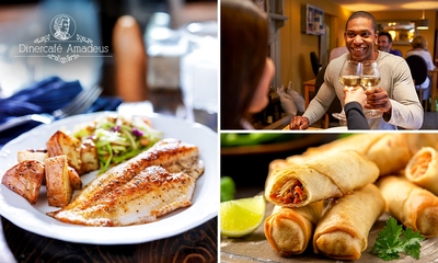2- of 4-gangen keuzediner bij Dinercafé Amadeus