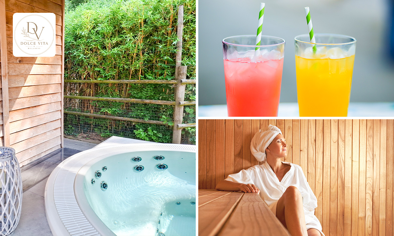 Privé-sauna voor 2 personen (2 of 3 uur) + water + fruitsap + hapje