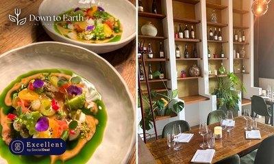 6- of 7-gangen fine dining-diner van de chef bij Down to Earth Dining