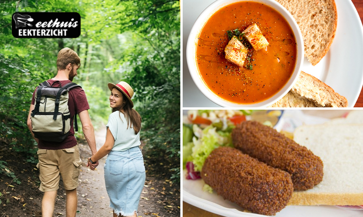 Wandelarrangement incl. 3-gangenlunch of soep en brood bij Eethuis Eekterzicht