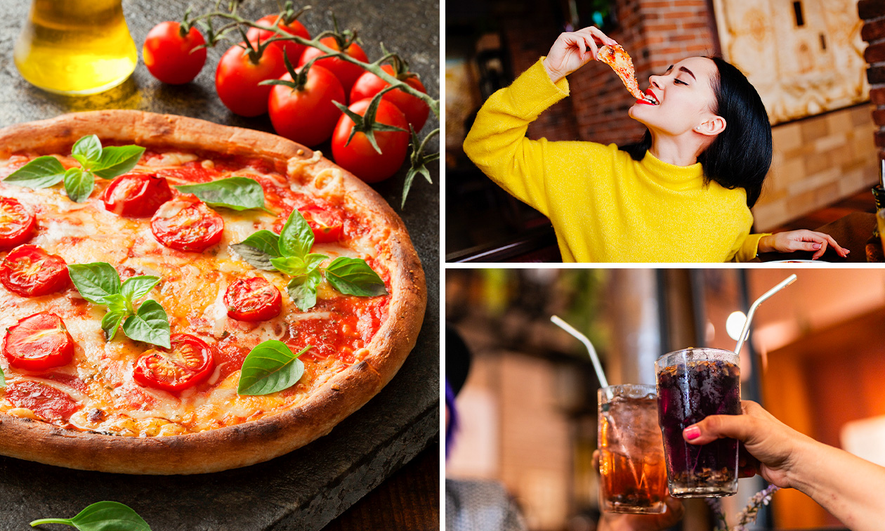 Ofenfrische Pizza Margherita + Softdrink nach Wahl in Bochum