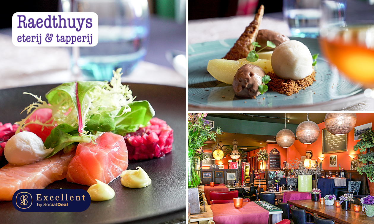 4-gangendiner van de chef + amuse bij 't Raedthuys