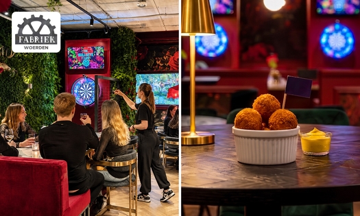 Interactief darten (1 uur) + portie bitterballen