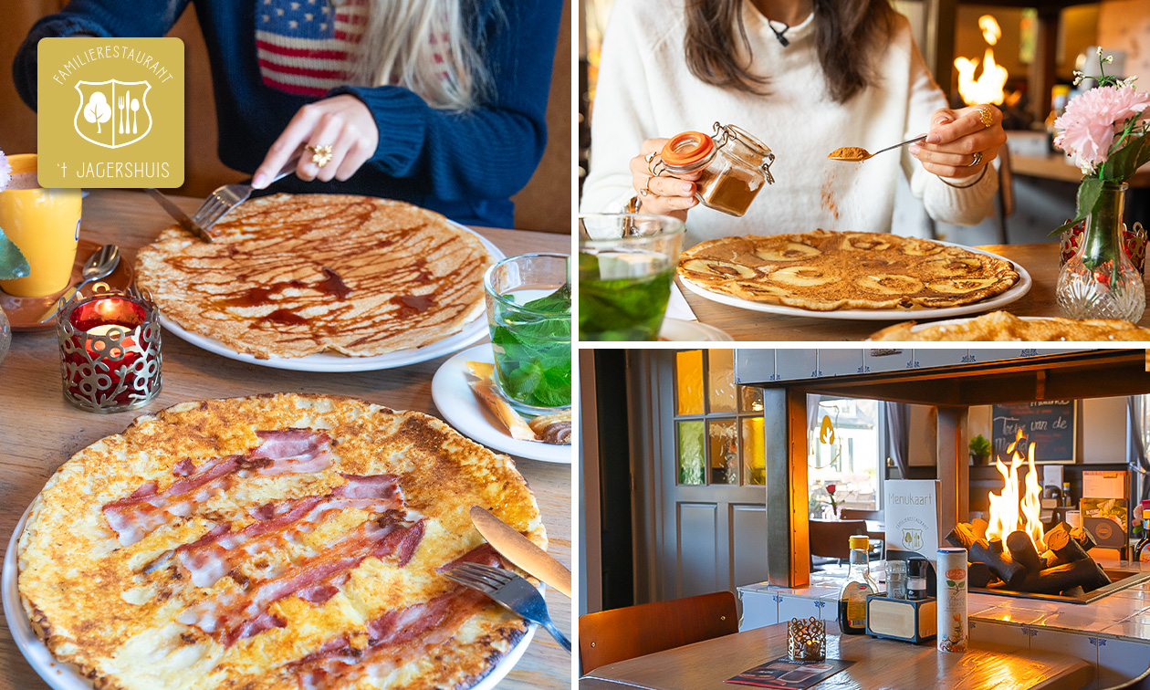 All-You-Can-Eat pannenkoeken (1,5 uur) bij Familierestaurant 't Jagershuis