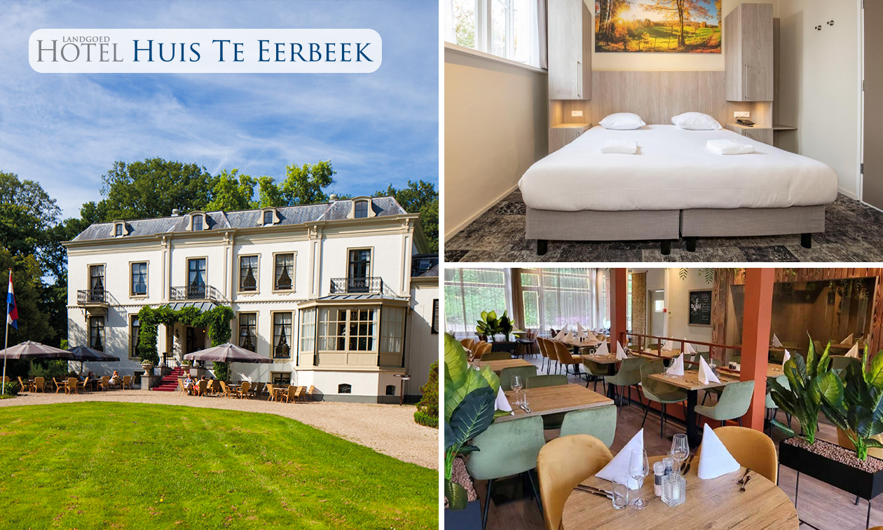 Übernachtung(en) für 2 + Frühstück + 2-Gänge-Menü nahe der Veluwe