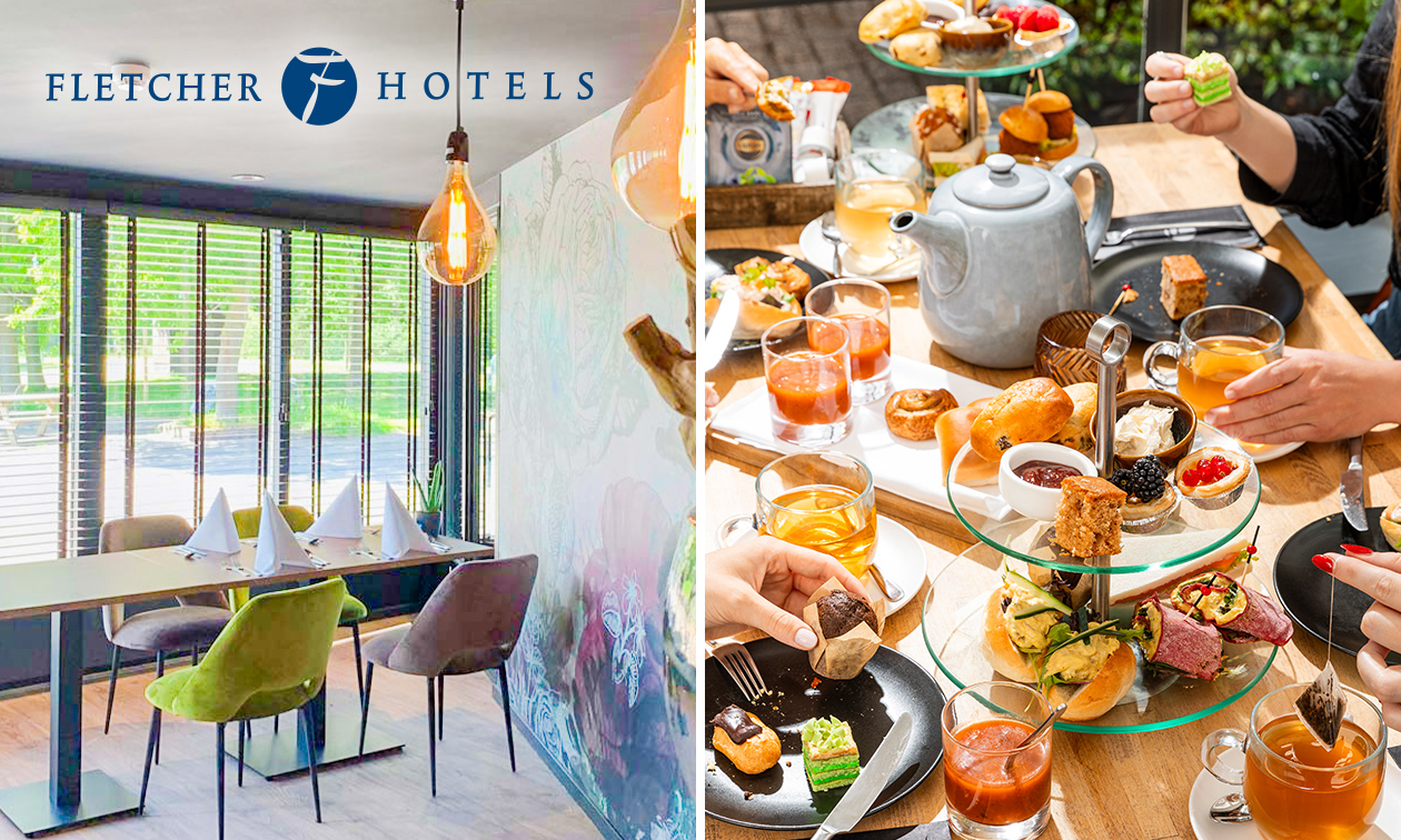 High tea, high wine, high beer of high bubbles voor 2 bij Fletcher Hotels