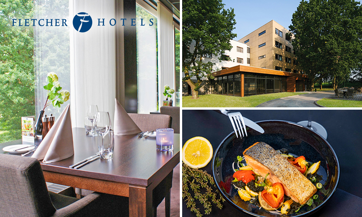 3-gangen Fletcher's Keuzemenu bij Fletcher Hotels